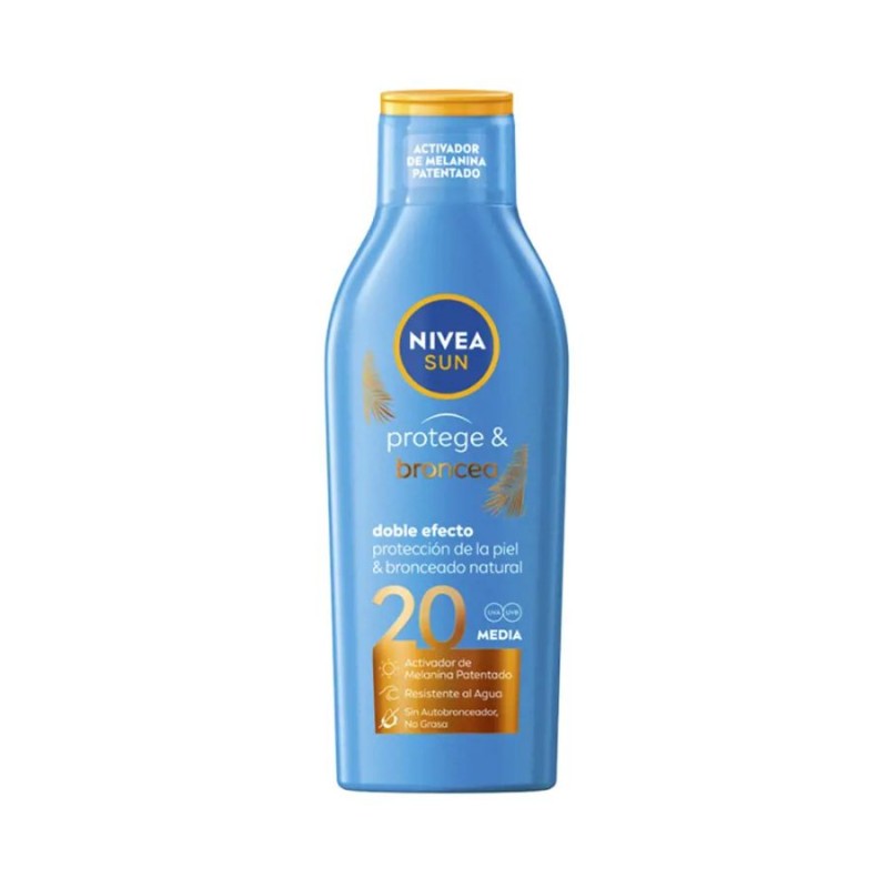 Nivea Sun Protege & Broncea Leche SPF20 200 ml