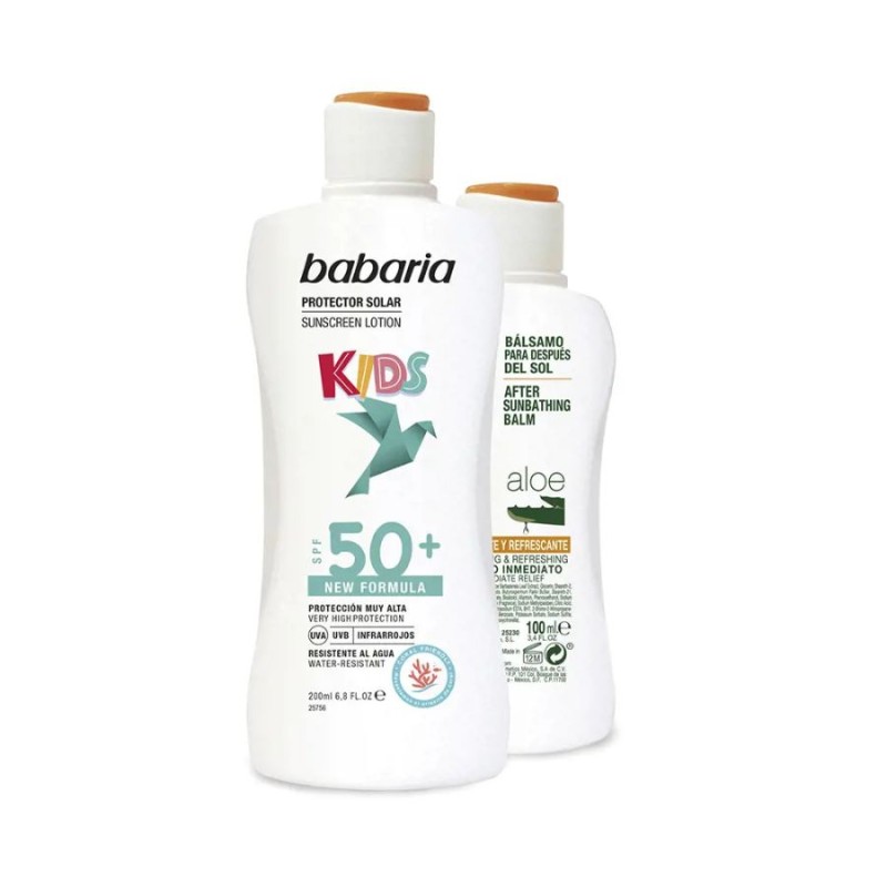 Babaria Solar Infantil SPF50+ Leche Lote 2 pz