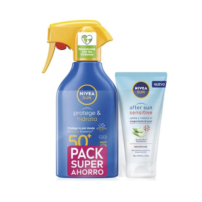Nivea Sun Protege & Hidrata Pistola SPF50 270 ML Pack 2 pz