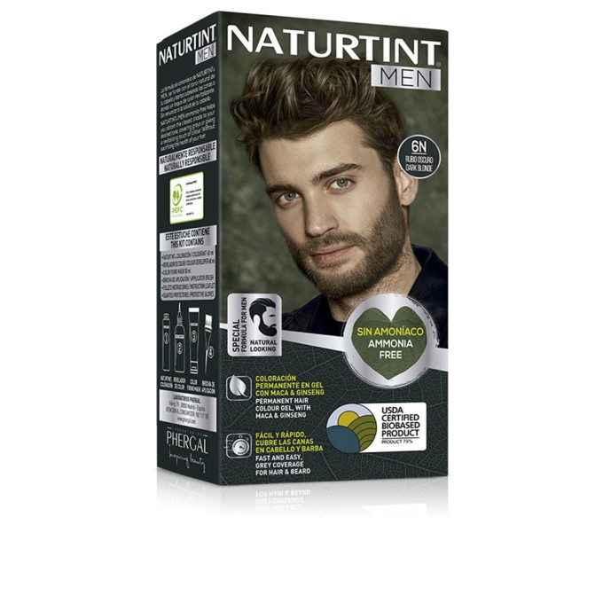 NATURTINT MEN tinte sin amoniaco 6Nrubio oscuro 1 u