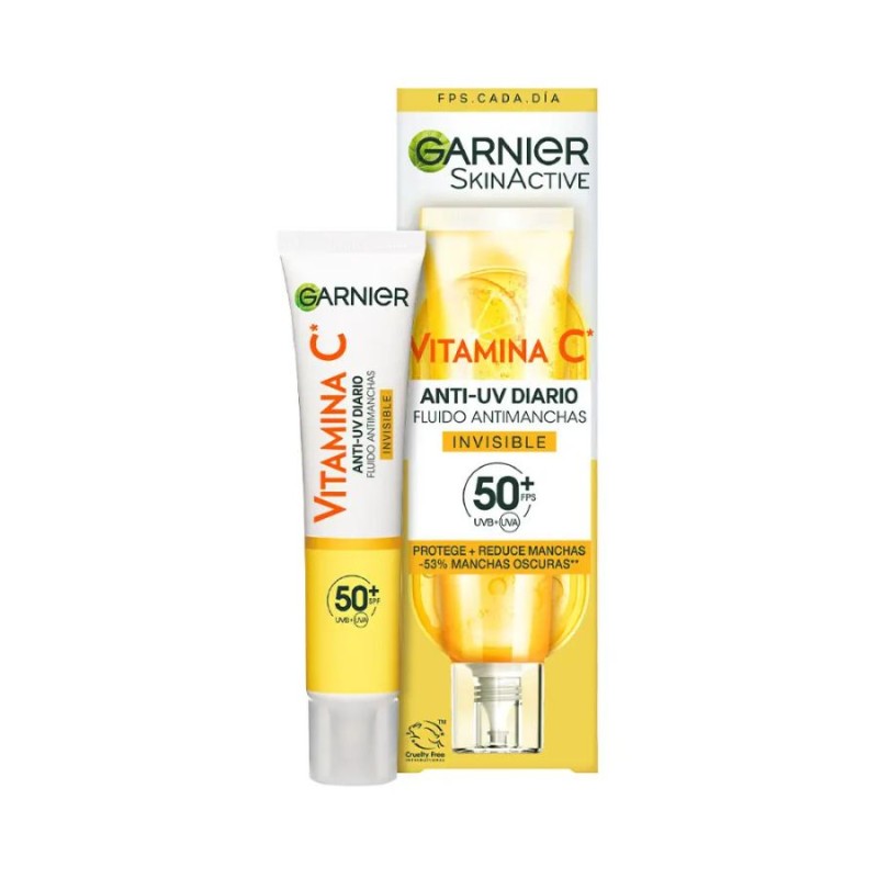 Garnier Skinactive Vitamina C Fluido Antimanchas SPF50+ 40 ml