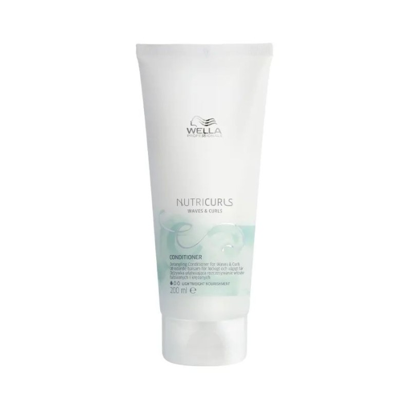 Wella Nutricurls Acondicionador Desenredante Cabello con Rizos y Ondas 200 ml