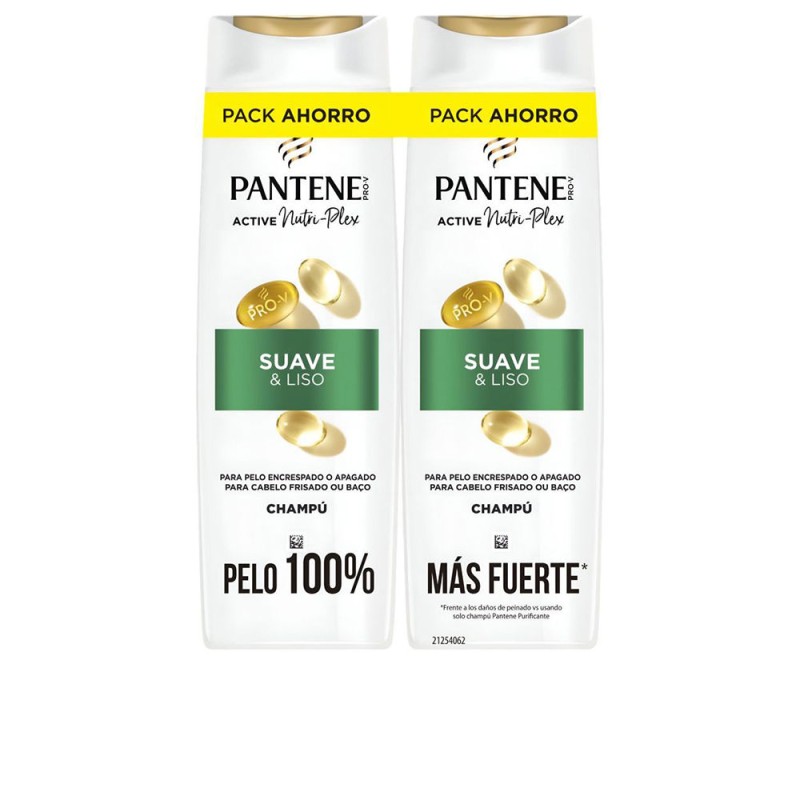 PANTENE SUAVE Y LISO CHAMPÚ LOTE 2 x 325 ml
