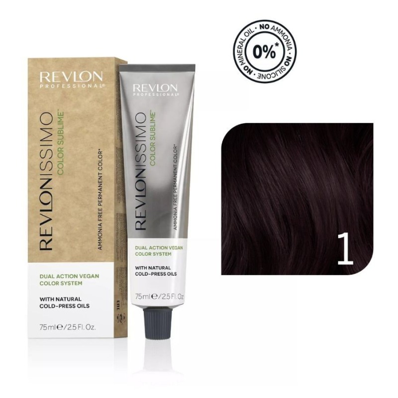 Revlon Tinte Revlonissimo Color Sublime Sin Amoniaco 1 Negro 75 ml