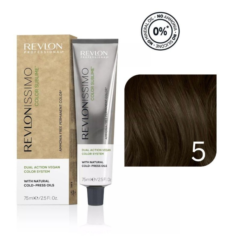 Revlon Tinte Revlonissimo Color Sublime Sin Amoniaco 5 Castaño Claro 75 ml