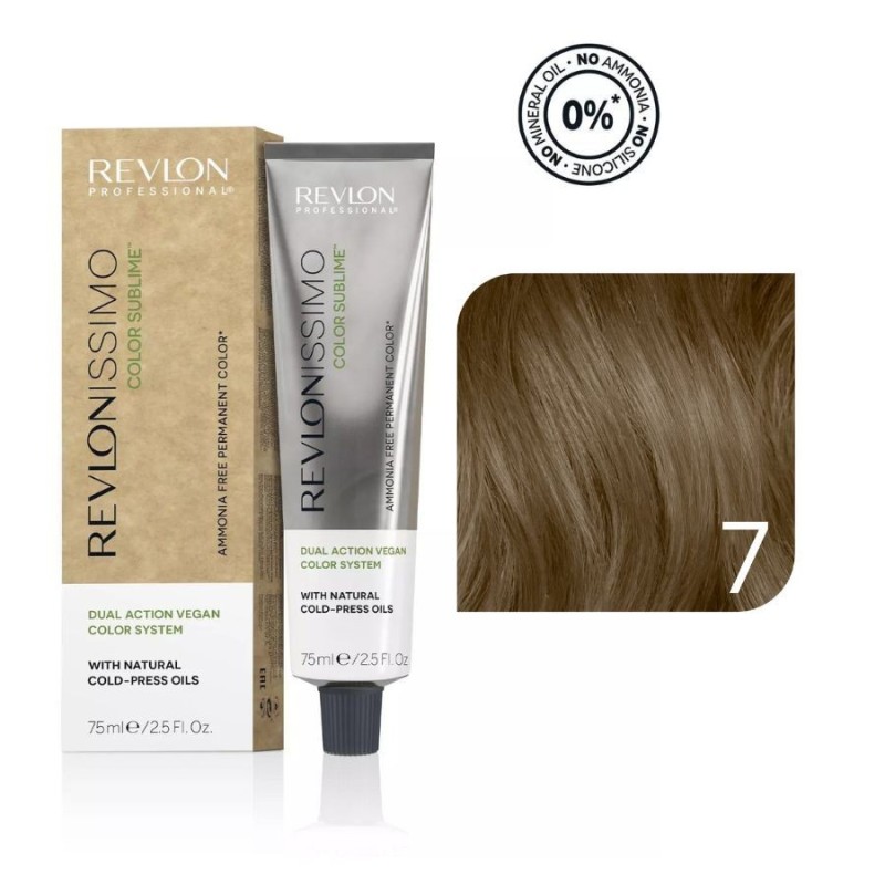 Revlon Tinte Revlonissimo Color Sublime Sin Amoniaco 7 Rubio Medio 75 ml