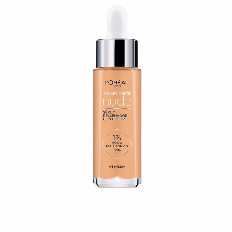 L'Oréal Accord Parfait Nude Serum con Color 4-5 Medium 30 ml