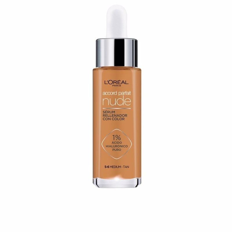 L'Oréal Accord Parfait Nude Serum con Color 5-6 Medium Tan 30 ml