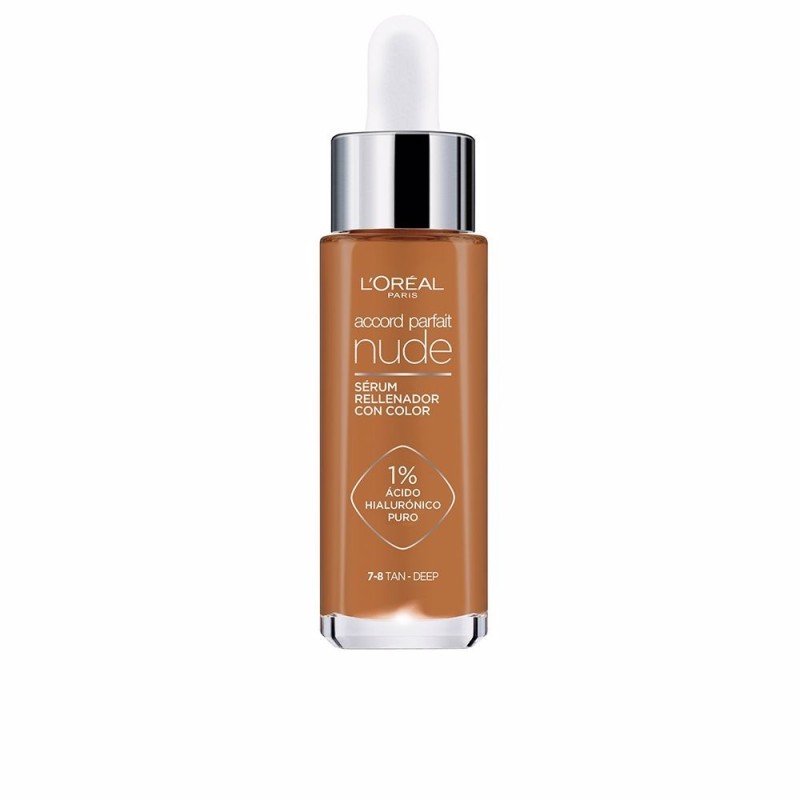 L'Oréal Accord Parfait Nude Serum con Color 7-8 Tan Deep 30 ml
