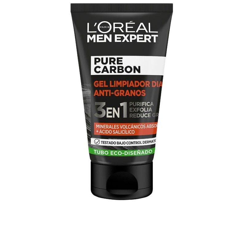 L'Oréal Men Expert Pure Charcoal Gel Limpiador 3 en 1 100 ml