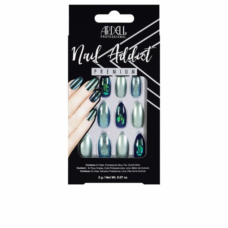 Ardell Nail Addict Green Glitter Chrome 1 ud