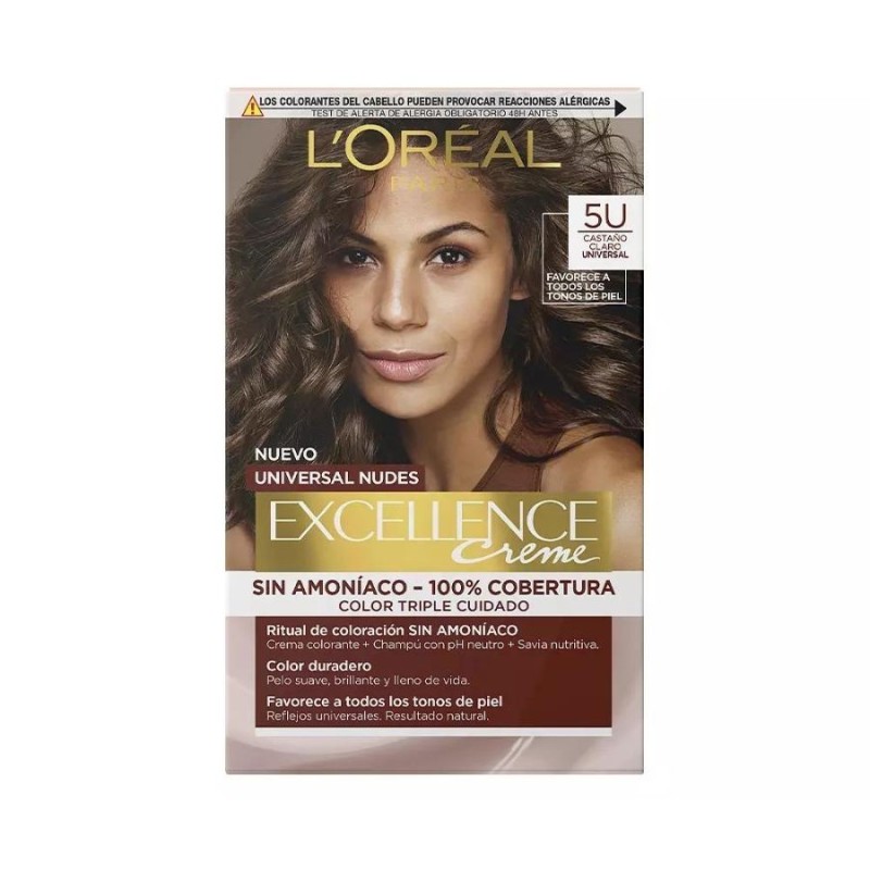 L'Oréal Tinte Excellence Nudes 5u Light Brown