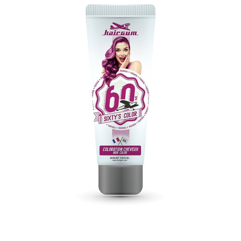 Hairgum Sixty's Color Hair Color Fushia 60 ml