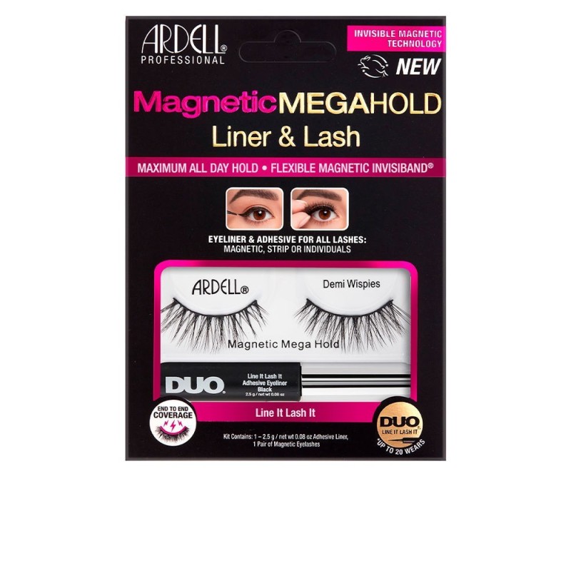 Ardell Magnetic Megahold Demi Wispies Liner & Lash Pestañas 2 ud