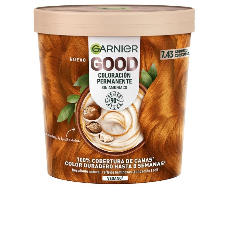 Garnier Tinte Good Coloración Permanente 7.43 Cobrizo Cúrcuma 217 ml
