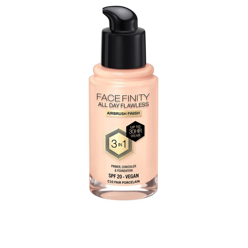 Max Factor Facefinity All Day Flawless 3 In 1 Foundation C10 Fair Porcelain 30 ml