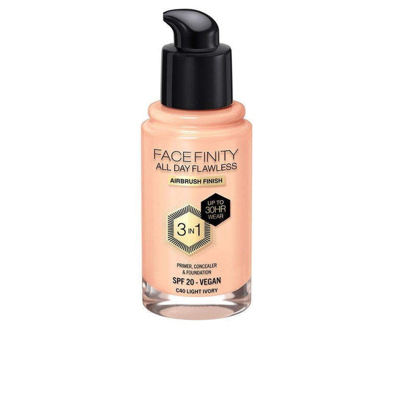 Max Factor Facefinity All Day Flawless 3 In 1 Foundation C40 Light Ivory 30 ml