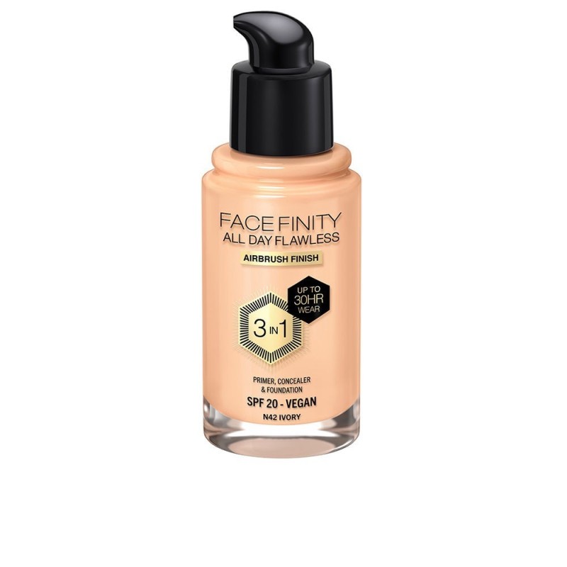 Max Factor Facefinity All Day Flawless 3 In 1 Foundation N42 Ivory 30 ml