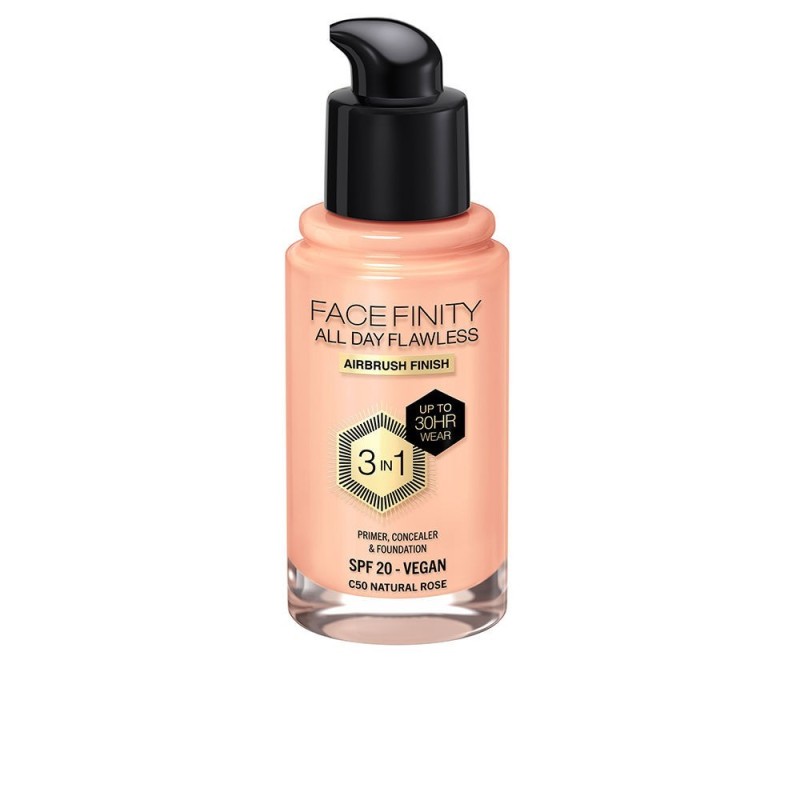 Max Factor Facefinity All Day Flawless 3 In 1 Foundation C50 Natural Rose 30 ml
