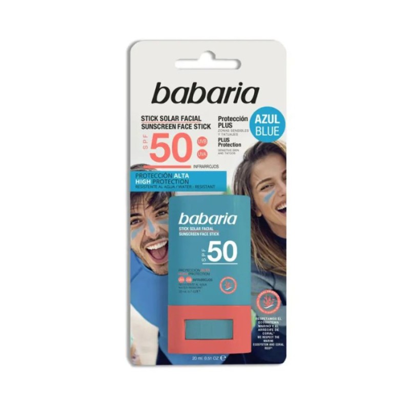 Babaria Solar Stick Facial Azul SPF50 20 gr