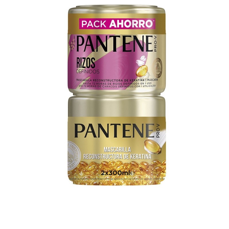 Pantene Rizos Definidos Mascarilla Lote 2 x 300 ml