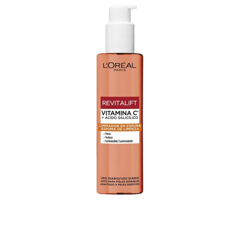 L'Oreal Revitalift Vitamina C + Ácido Salicílico Limpiador en Espuma 150 ml