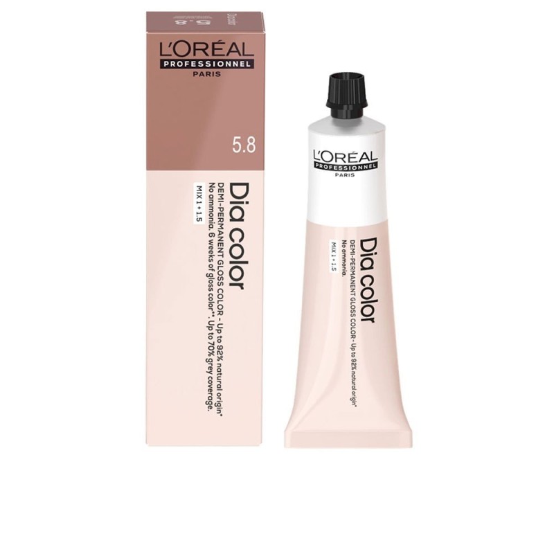L'Oréal Dia Color Coloración Demi permanente Sin Amoniaco 6.23 Rubio Oscuro Irisado Dorado 60 ml