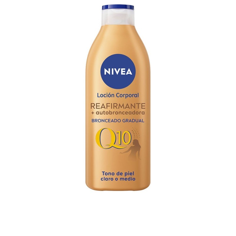 Nivea Q10+ Reafirmante + Autobronceadora Loción Corporal 400 ml