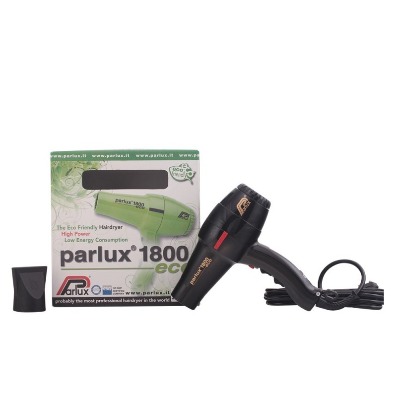 Parlux 1800 Eco Edition Secador Negro 1 ud