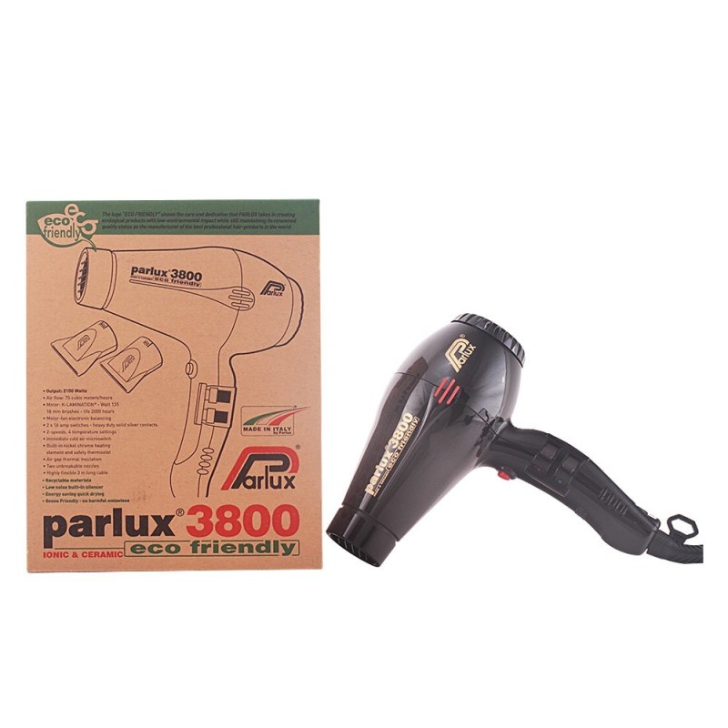 Parlux 3800 Eco Secador Negro 1 ud