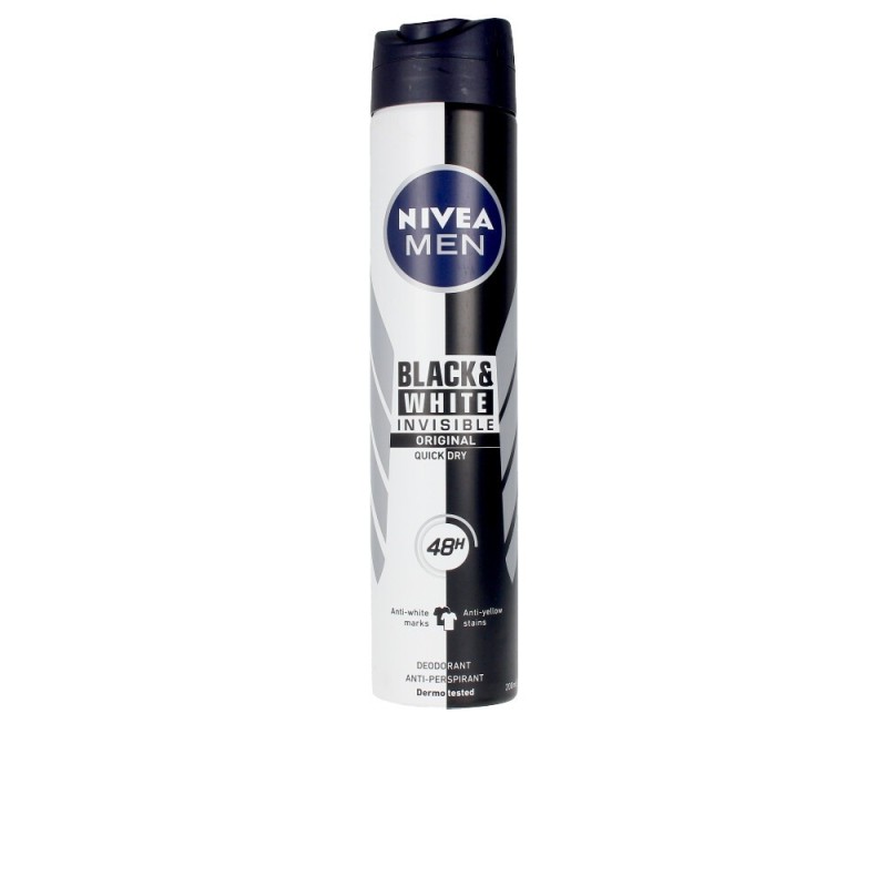 Nivea MEN Black & White Invisible Desodorante Vaporizador 200 ml