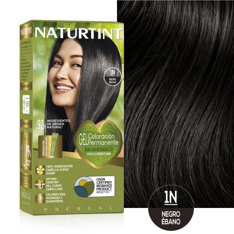 Naturtint Tinte Sin Amoniaco 1N Ébano Negro 170 ml