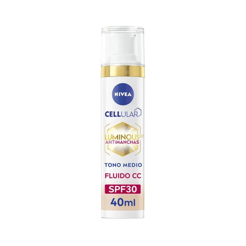 Nivea Luminous 630º Antimanchas CC Fluido SPF30 Medio 40 ml
