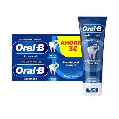 FORTALECE ESMALTE pasta dentífrica 2 x 75 ml