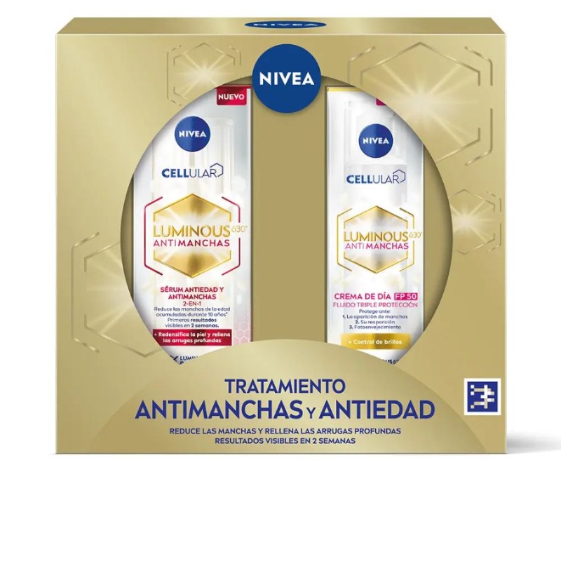 Nivea Luminous630 Tratamiento Antimanchas y Antiedad Estuche 2 pz