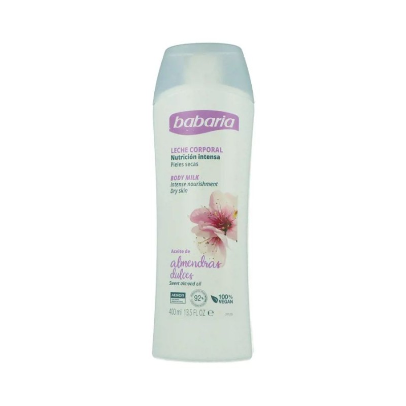 Babaria Aceite Almendras Body Milk Piel Seca 400 ml