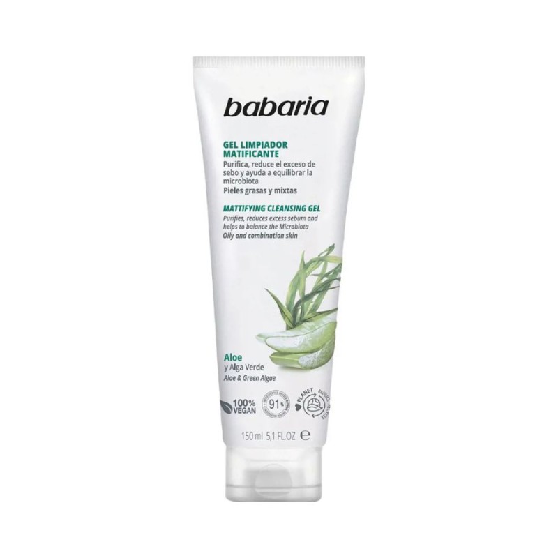 Babaria Aloe Vera Gel Limpiador Facial Matificante 150 ml