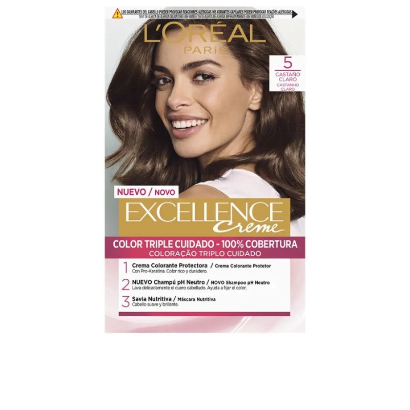 L'Oréal Tinte EXCELLENCE Creme 5 Castaño Claro 192 ml