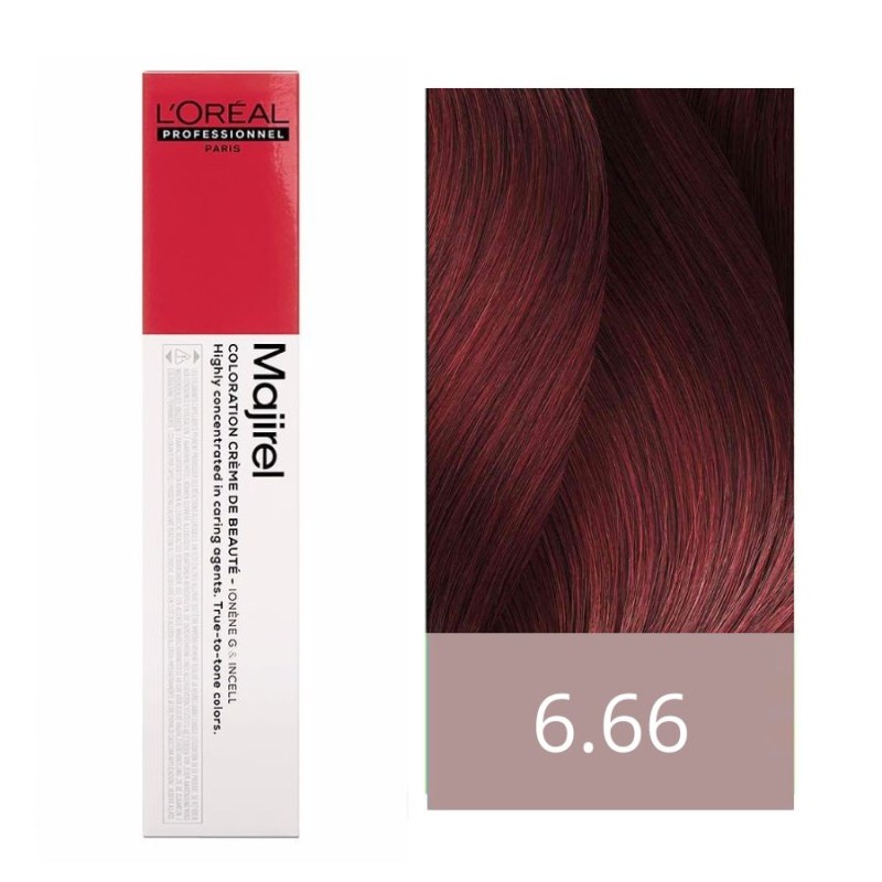 L'Oréal Tinte Majirel 6.66 Rubio Oscuro Rojo Profundo 50 ml