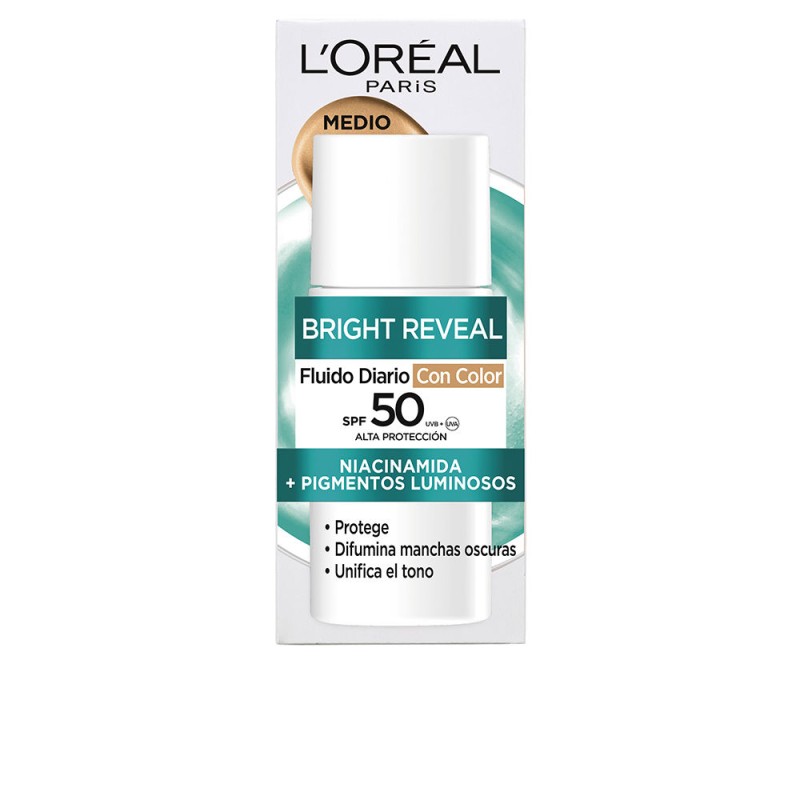 BRIGHT REVEAL NIACINAMIDA fluido diario SPF50 medio 50 ml
