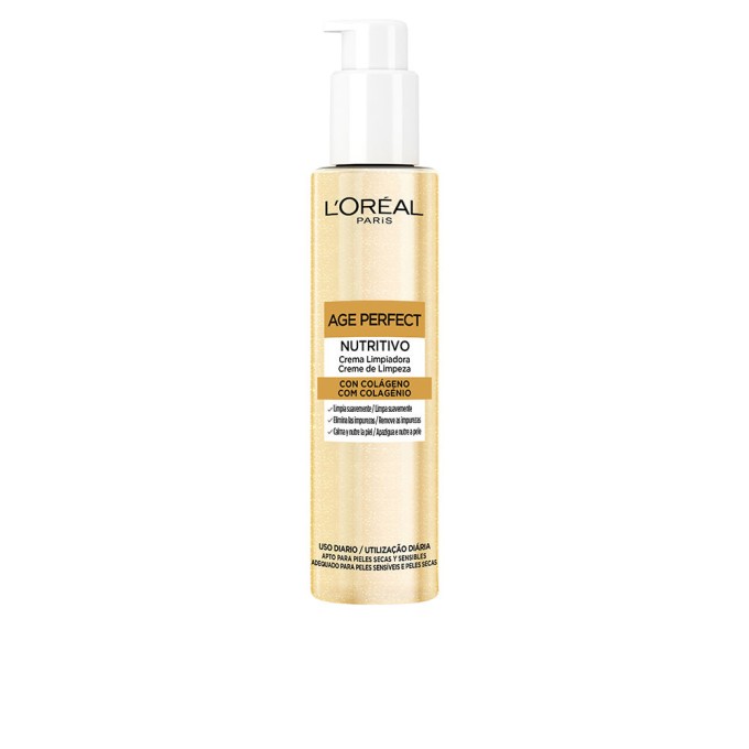AGE PERFECT crema limpiadora con colágeno 150 ml