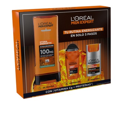 MEN EXPERT HYDRA ENERGETIC ESTUCHE 3 pz