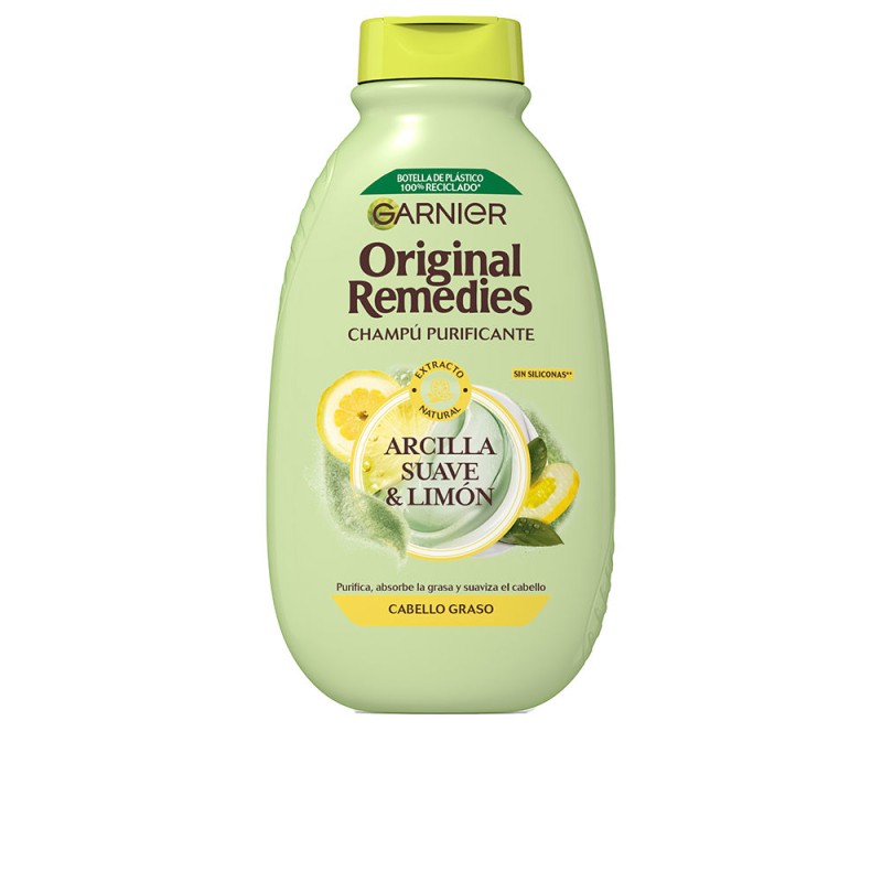 ORIGINAL REMEDIES champú arcilla suave y limón 400 ml