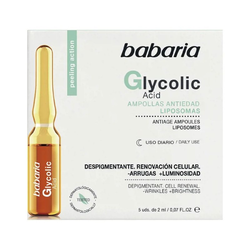 Babaria Glycolic Acid Renovación Celular Ampollas 5 x 2 ml