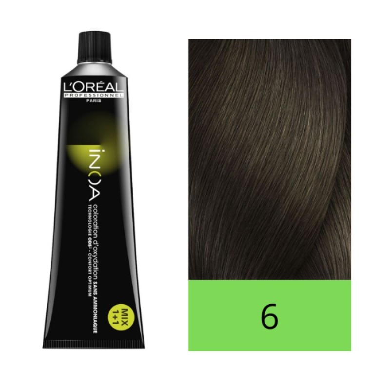L'Oréal Tinte Inoa Sin Amoniaco nº 6 Rubio Oscuro 60 gr